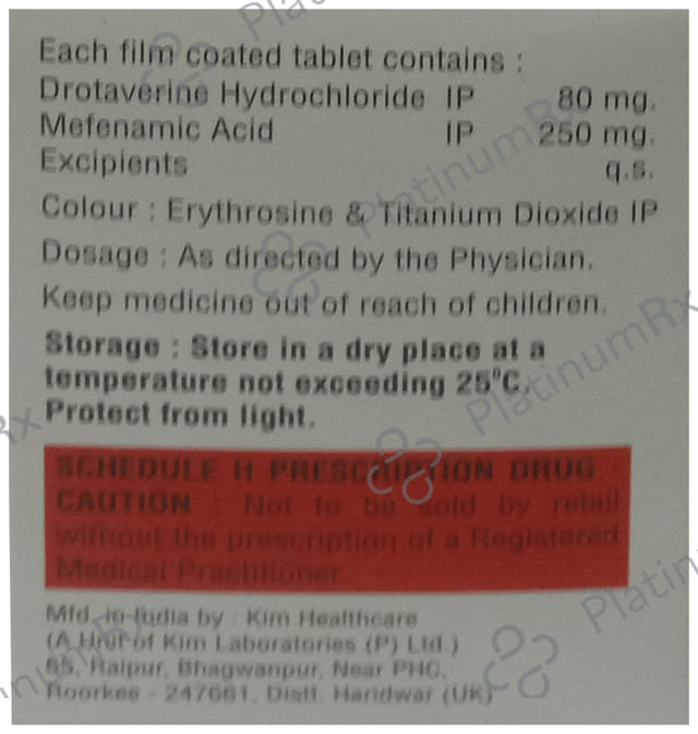 Drought Plus 80mg/250mg Tablet