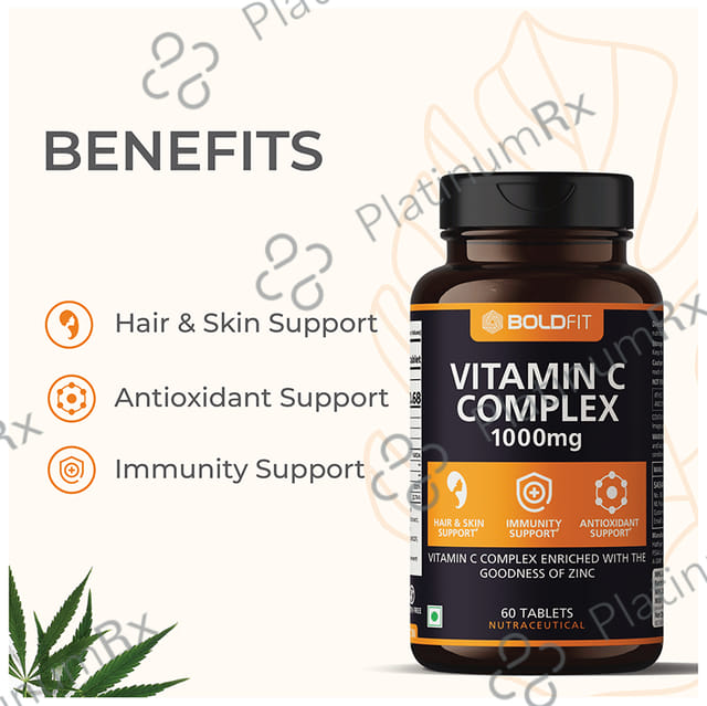 Boldfit Vitamin C Complex 1000mg Tablet 60s