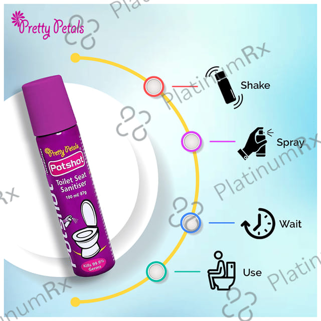 Pretty Petals Potshot Toilet Seat Sanitiser 100 ml