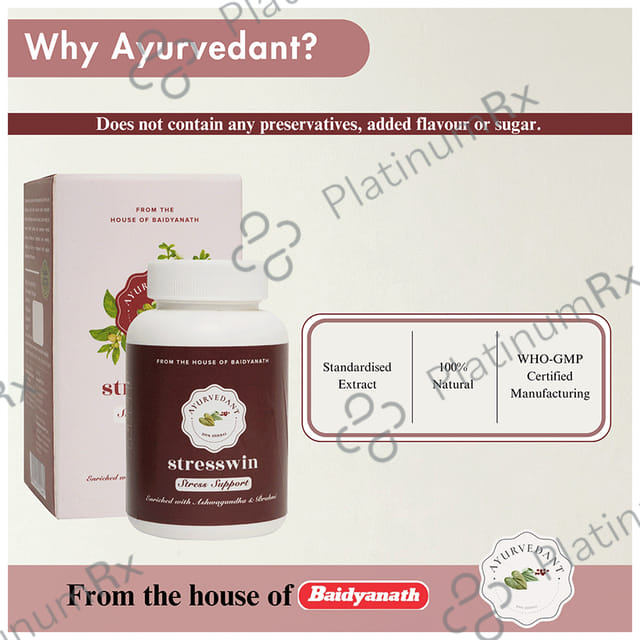 Baidyanath (Jhansi) Ayurvedant Stresswin Capsule