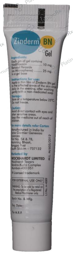 Zinderm BN Gel