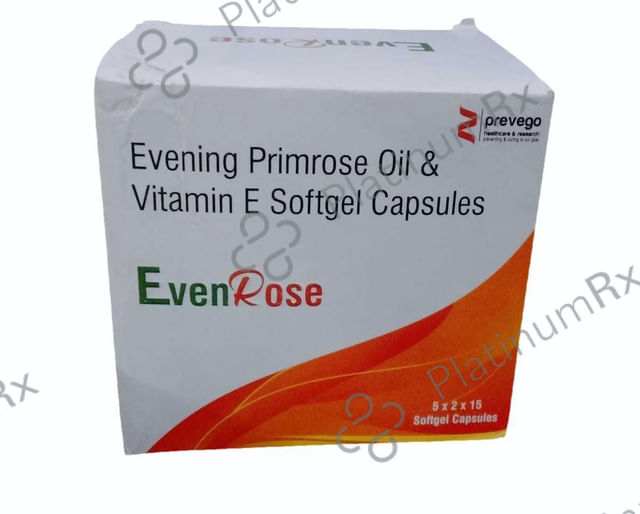 Evenrose 1000/25mg Capsule 15s (Gelatin Animal Origin)
