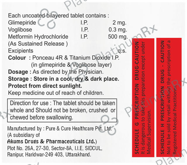 Voglivil GM 2/0.3mg Tablet SR 10s