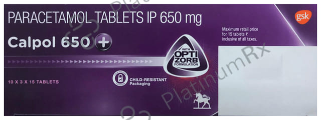 Calpol 650mg Plus Tablet 15s