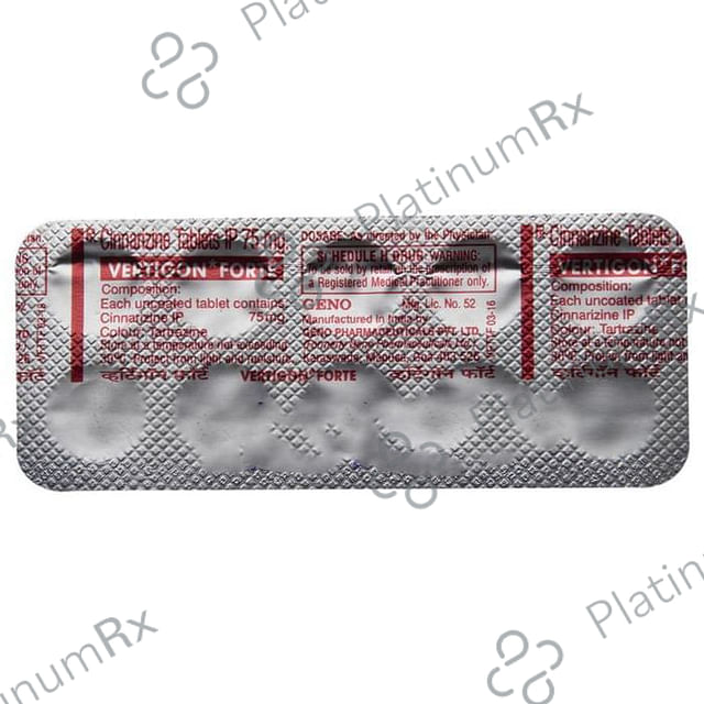 Vertigon Forte 75mg Tablet 10s