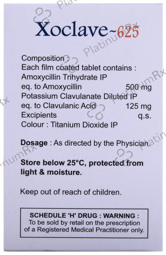 Xoclave 625mg Tablet 10s