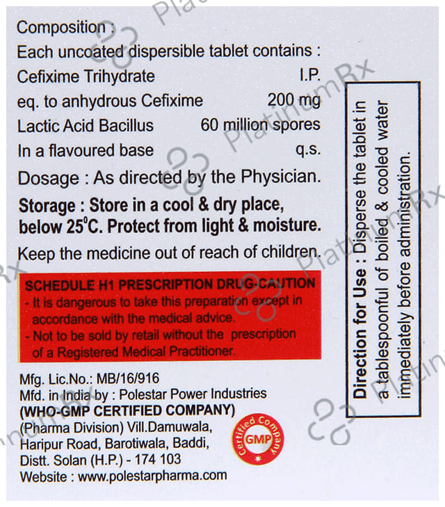 Cifimid 200 DT Tablet 10s