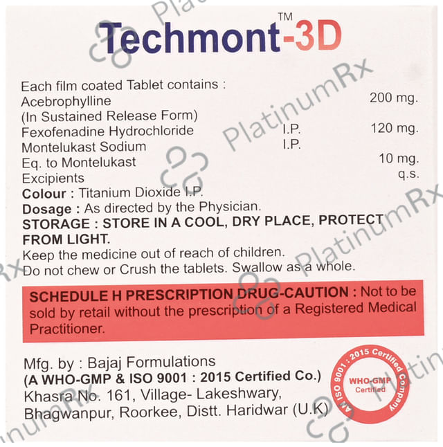 Techmont-3D Tablet SR