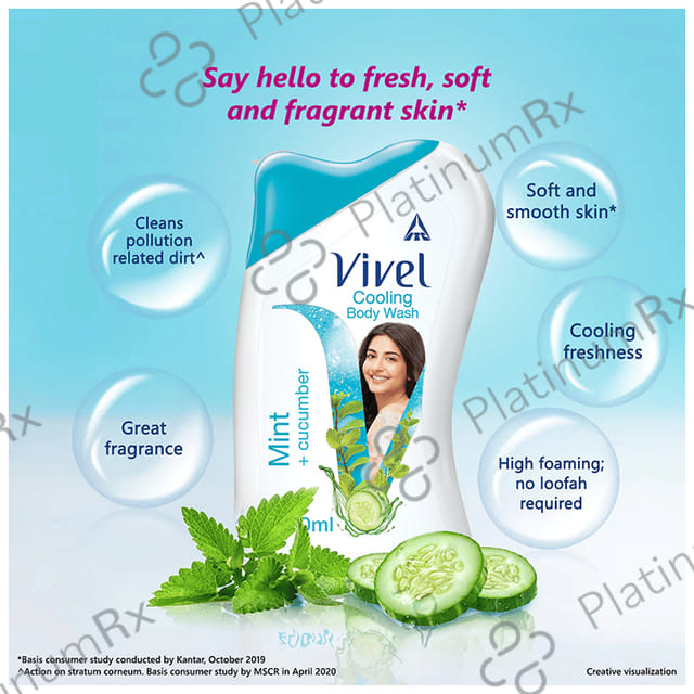 Vivel Mint + Cucumber Body Wash 100 ml