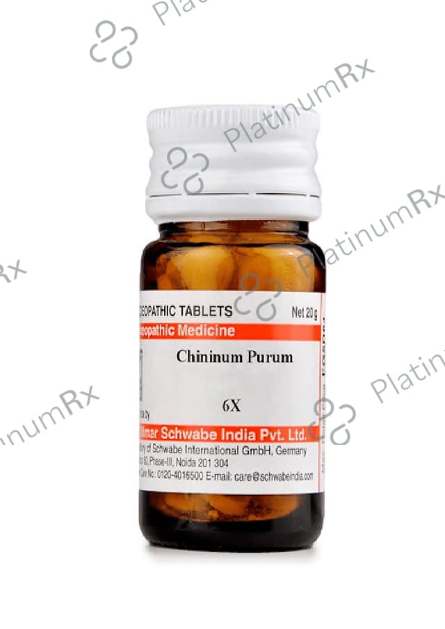 Dr Willmar Schwabe India Chininum Purum Trituration Tablet 6X