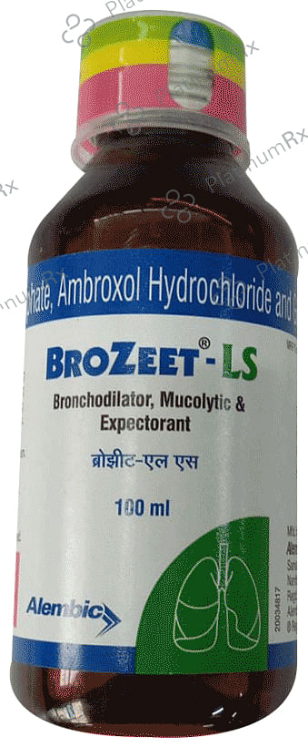 Brozeet LS 15/50/0.5mg Syrup 100ml