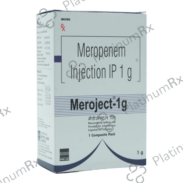 Meroject 1000mg Injection