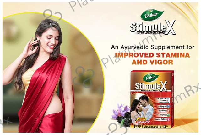 Dabur Stimulex Capsule for Physical Performance with 2 Capsule Free