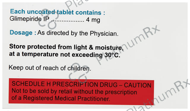 Glimda 4mg Tablet 10s