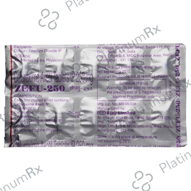 Zefu 250mg Tablet 10s