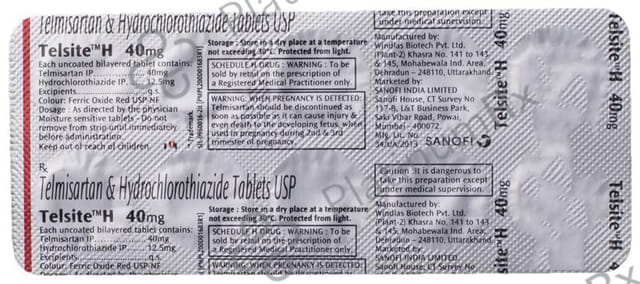 Telsite H 12.5/40mg Tablet 10s