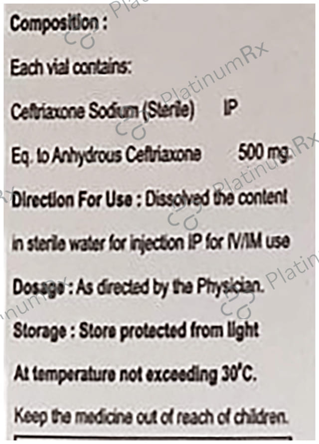 Rokkxone 500mg Injection