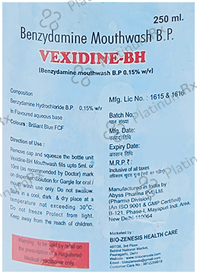Vexidine-BH Mouth Wash