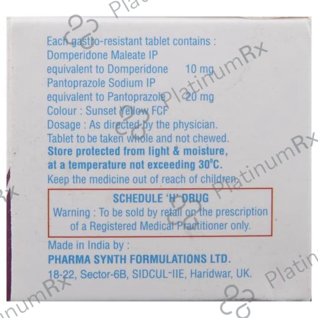 Domtac 10/20mg Tablet 10s