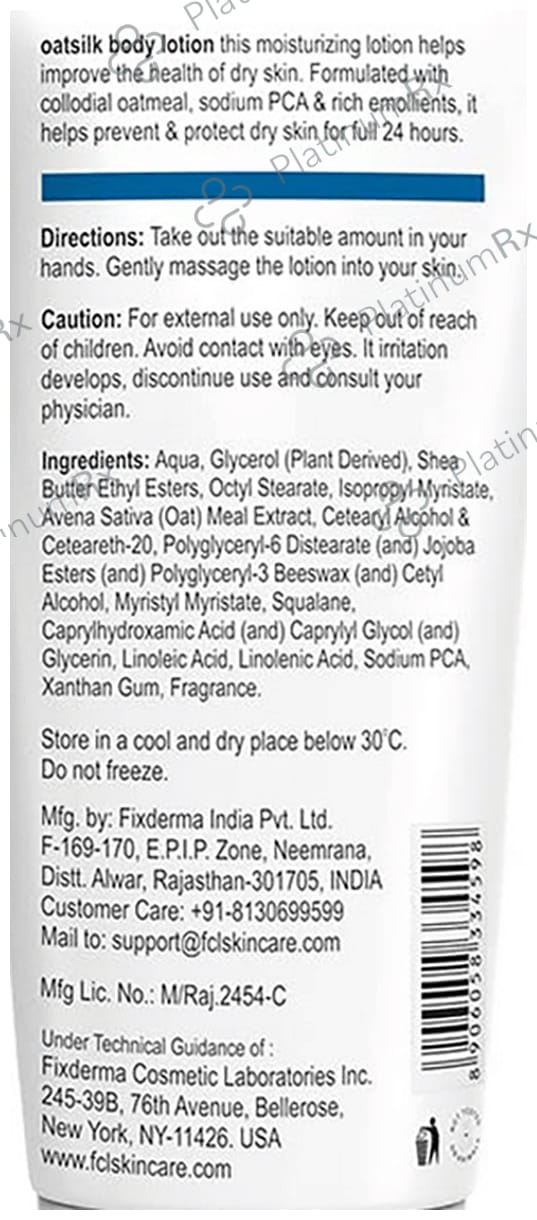 Fixderma FCL Oatsilk Body Lotion