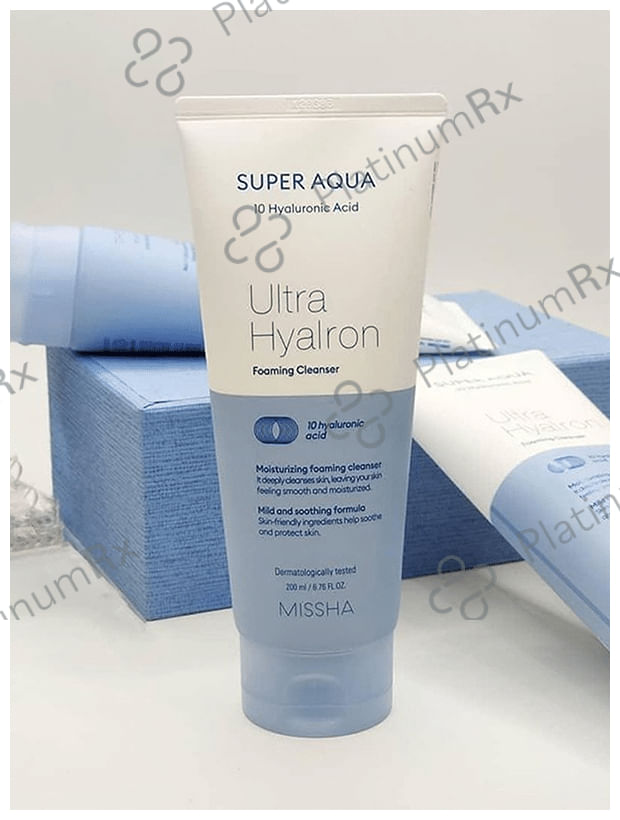 Missha Super Aqua Ultra Hyalon Foaming Cleanser