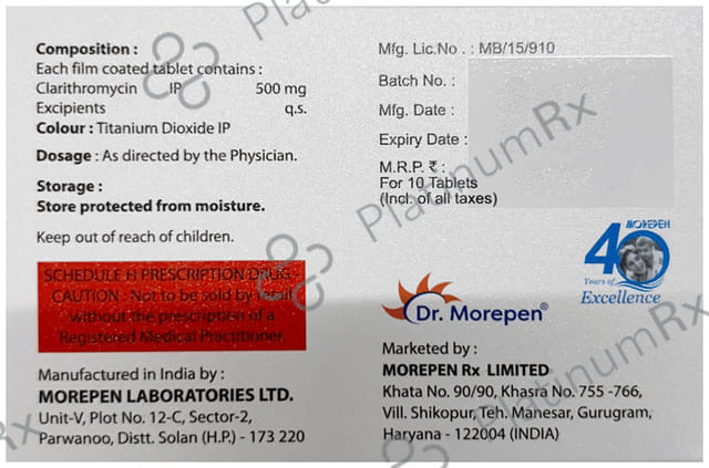 Klarim 500mg Tablet 10s