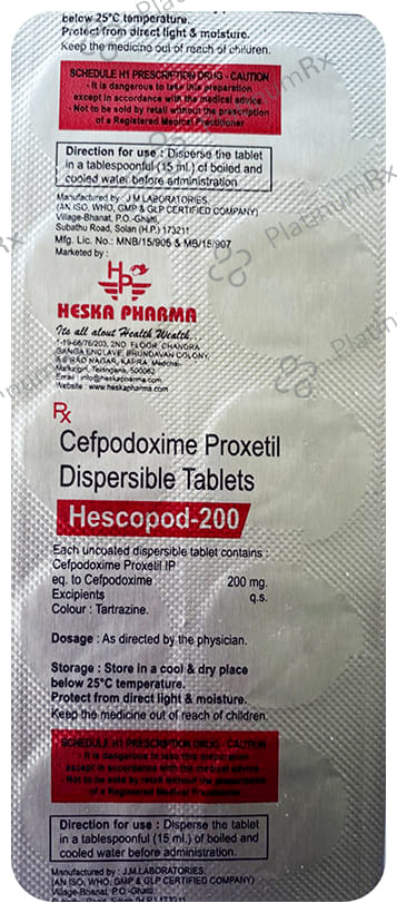 Hescopod 200mg Tablet