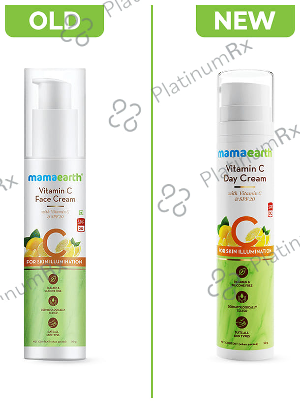 Mamaearth Vitamin C Face Cream - Paraben & Silicone-Free - For All Skin Types