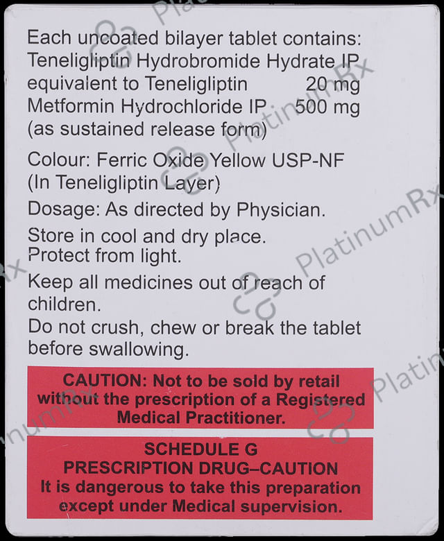 Tenginow M 500/20mg Tablet SR 15s