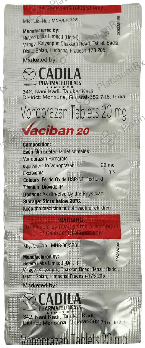 Vaciban 20mg Tablet 10s