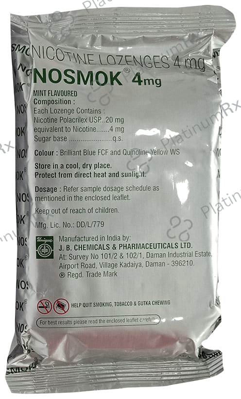 Nosmok 4mg Lozenges Mint