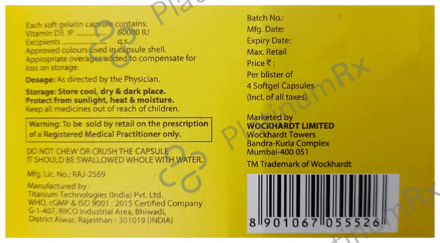 WokRise D3 Softgel Capsule