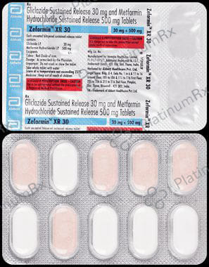 Zeformin XR 30/500mg Tablet SR 10s