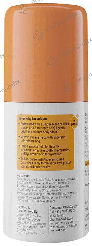 Chemist At Play Odour Control Underarm Roll On Woody Musk