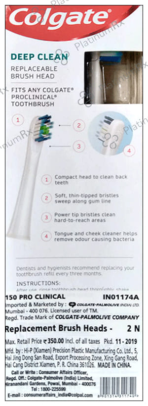Colgate Battery Powered Toothbrush Refill Proclinical