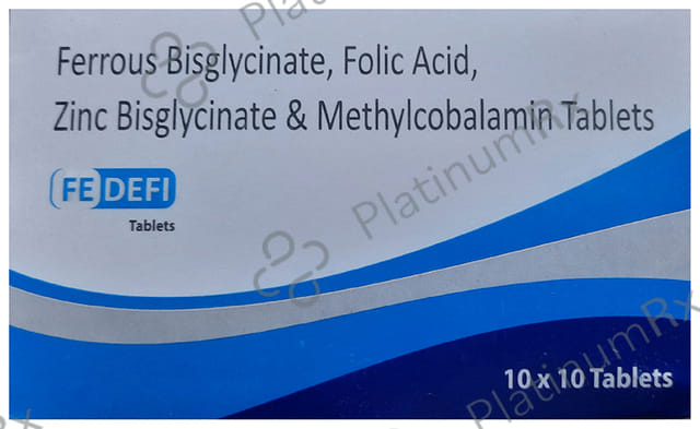 Fe Defi Tablet 10 tablets Tablet Algen Healthcare Limited