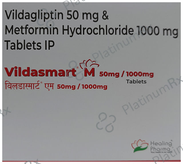 Vildasmart M 50/1000mg Tablet 15s