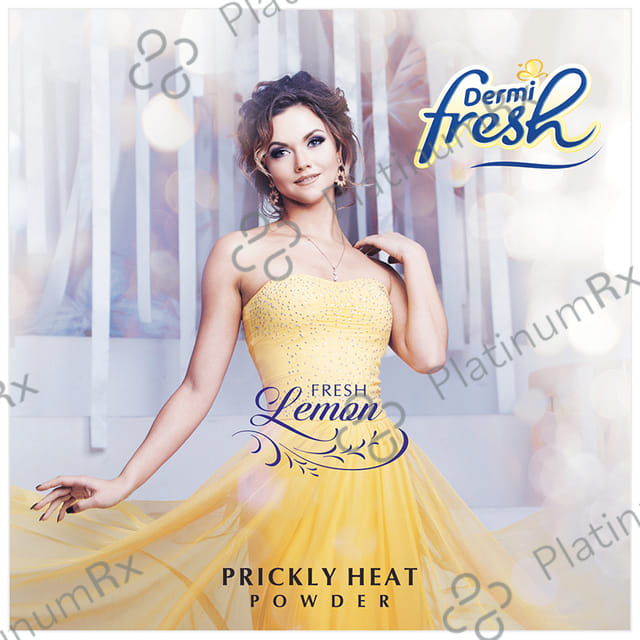 Dermifresh Prickly Fresh Lemon Flavour Heat Powder 150gm