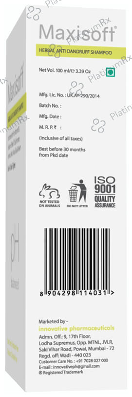 Maxisoft Herbal Anti Dandruff Shampoo