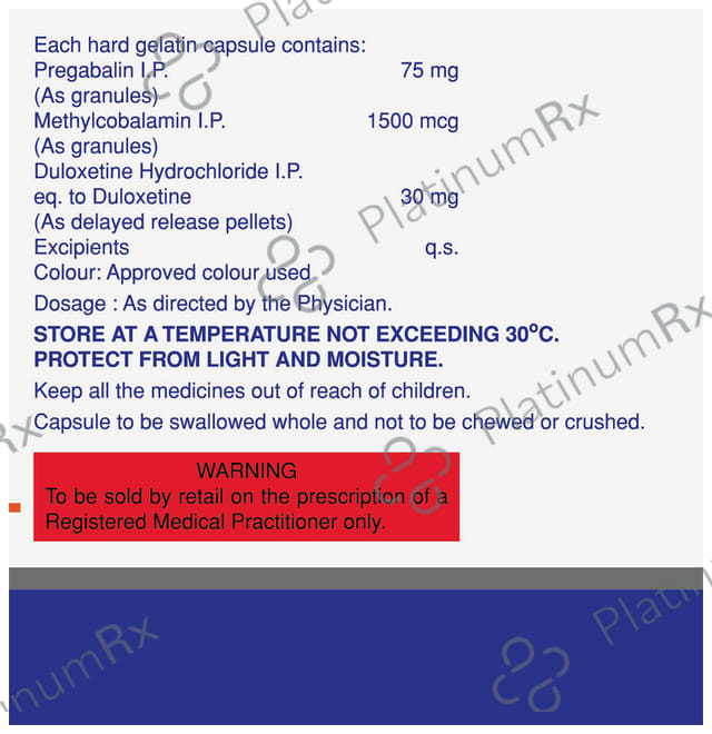 Pregalin DM 75/30mg Capsule 10s