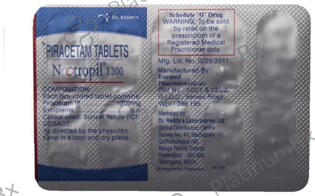 Nootropil 1200mg Tablet 10s