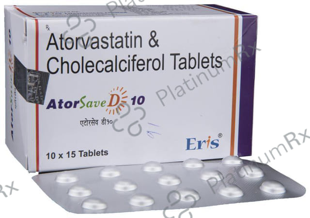 Atorsave D 10mg/1000IU Tablet 15s