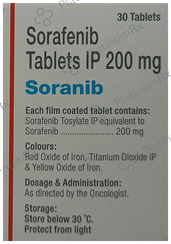 Soranib 200mg Tablet 30s