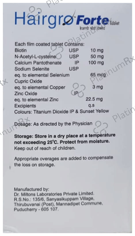Hairgro Forte Tablet 10s