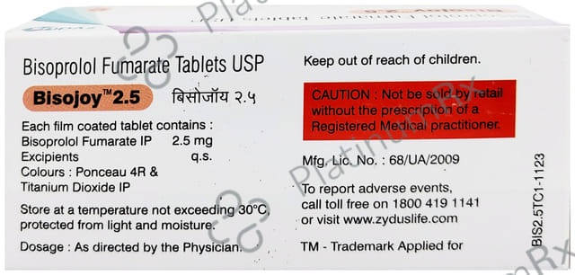 Bisojoy 2.5mg Tablet 10s