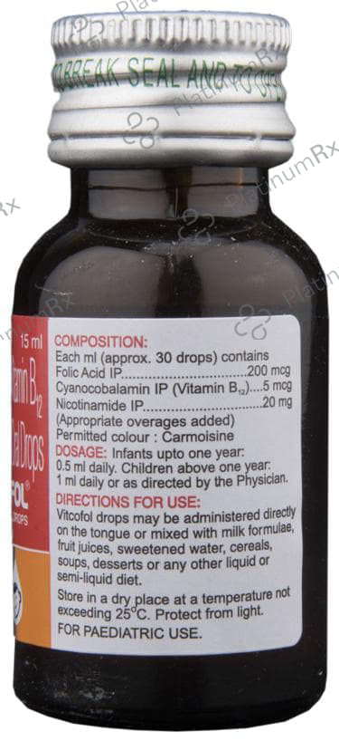 Vitcofol Oral Drops 15ml