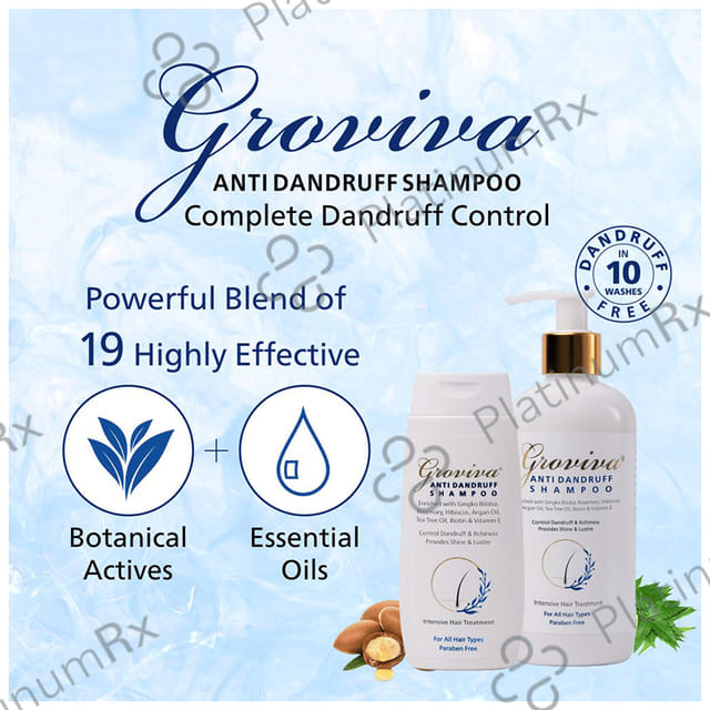 Groviva Anti Dandruff Shampoo (100ml Each) 1 Bottle