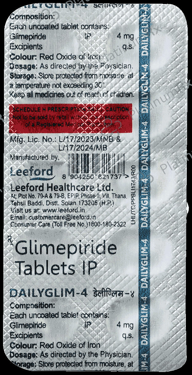 Dailyglim 4mg Tablet