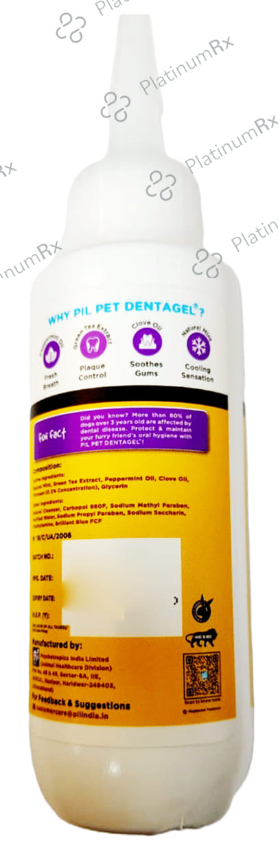 Pil's Pet Dentagel - Cat & Dog Toothpaste - Squeeze Only- No Brushing,No Rinsing
