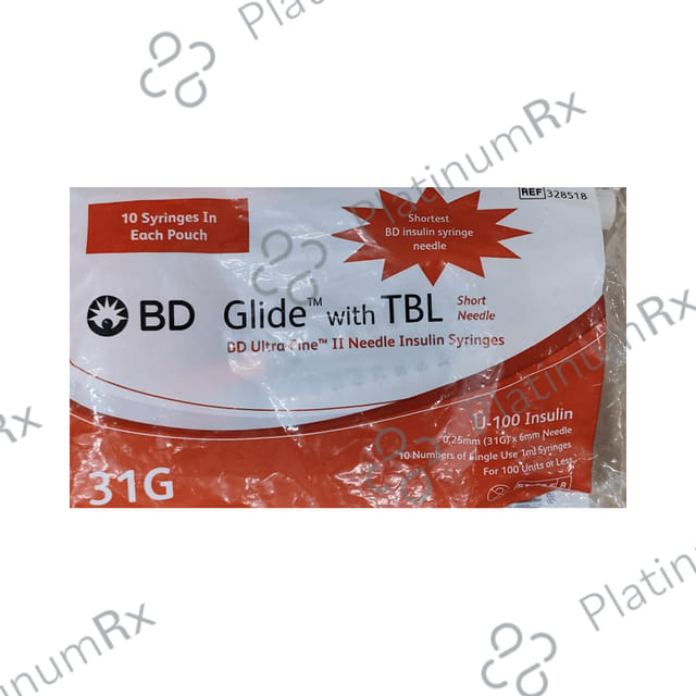 BD Insulin Syringes 100IU 1s